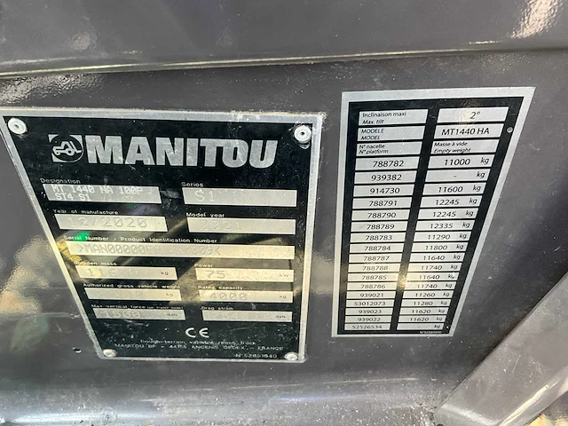 Manitou - 2020 - mt1440 - 14m hefhoogte, 5089 uren, 4x4 - verreiker - afbeelding 32 van  48