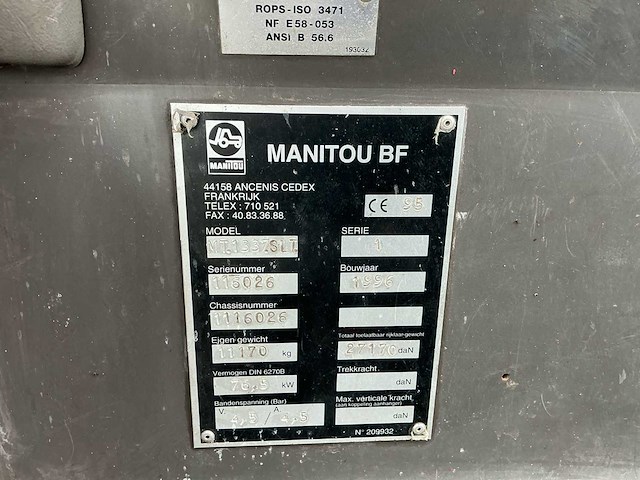 Manitou mt1337slt verreiker - afbeelding 27 van  27
