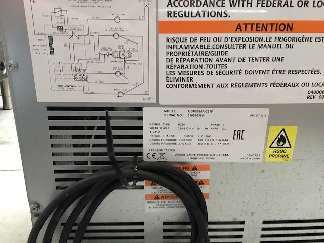 Manitowoc - ijsblokjesmachine - afbeelding 5 van  5