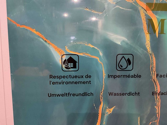 Mann 30232 260x122x40cm douche & badwand 4 panelen - afbeelding 4 van  10