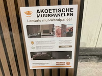 Mann black walnut 309 2600x520x18 akoestische wandpanelen 32 dozen 64 platen - afbeelding 3 van  4