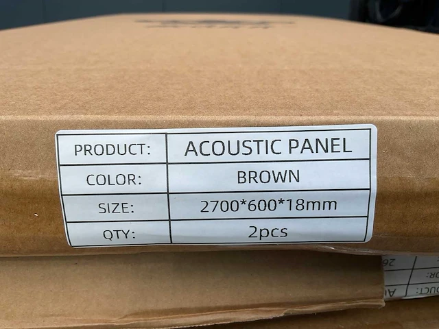 Mann brown 2700x600x18 akoestisch wandpaneel 10 dozen 20 panelen - afbeelding 5 van  8