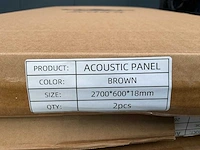 Mann brown 2700x600x18 akoestisch wandpaneel 10 dozen 20 panelen - afbeelding 5 van  8
