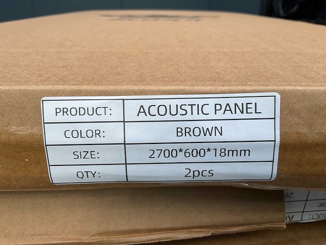 Mann brown 2700x600x18 akoestisch wandpaneel 5 dozen 10 panelen - afbeelding 7 van  8