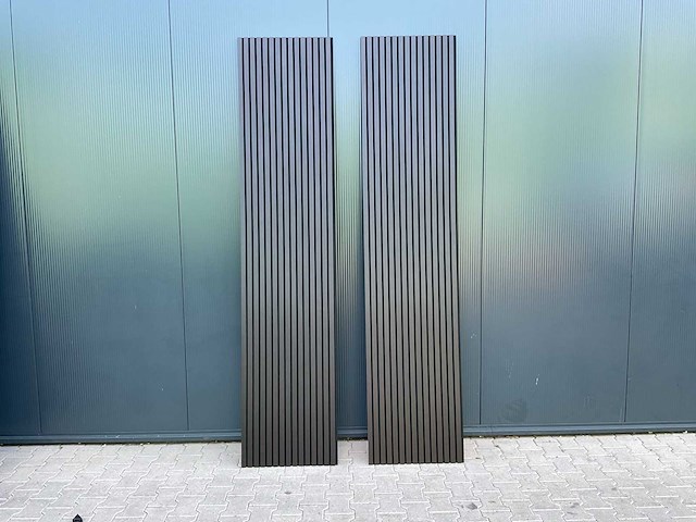 Mann dark brown 2700x600x18 akoestisch wandpaneel 5 dozen 10 panelen - afbeelding 1 van  7