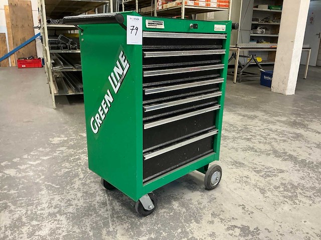 Mannesmann green line gereedschapswagen 7 lades - afbeelding 1 van  14