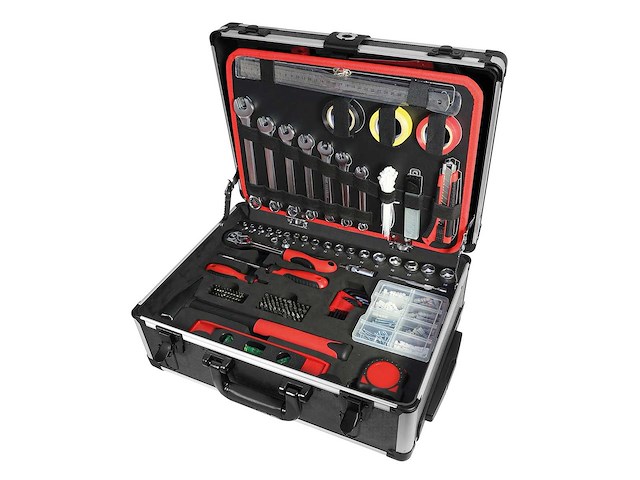 Mannesmann m29076 gereedschapstrolley 211 delig gereedschapskoffer - afbeelding 2 van  6