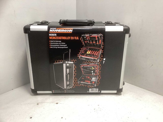 Mannesmann m29076 gereedschapstrolley 211 delig gereedschapskoffer - afbeelding 4 van  6