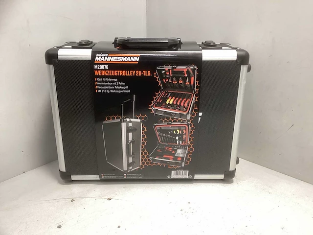 Mannesmann m29076 gereedschapstrolley 211 delig gereedschapskoffer - afbeelding 4 van  6