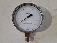 Manometer 0-10 bar fijne schaalverdeling, wikawika, 2019 - afbeelding 1 van  3