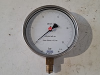 Manometer 0-25bar fijne schaalverdeling, wikawika, 2018 - afbeelding 1 van  3