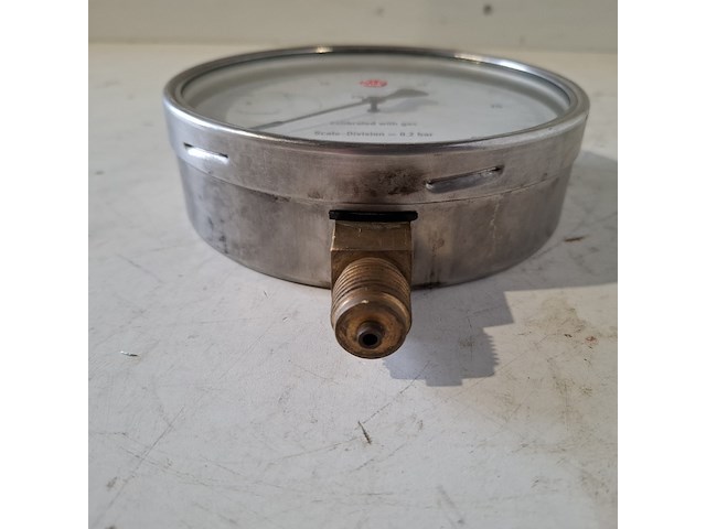 Manometer 0-25bar fijne schaalverdeling, wikawika, 2018 - afbeelding 2 van  3