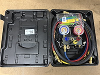 Manometerset voor airco of koelinstallaties in koffer mastercool - afbeelding 1 van  8
