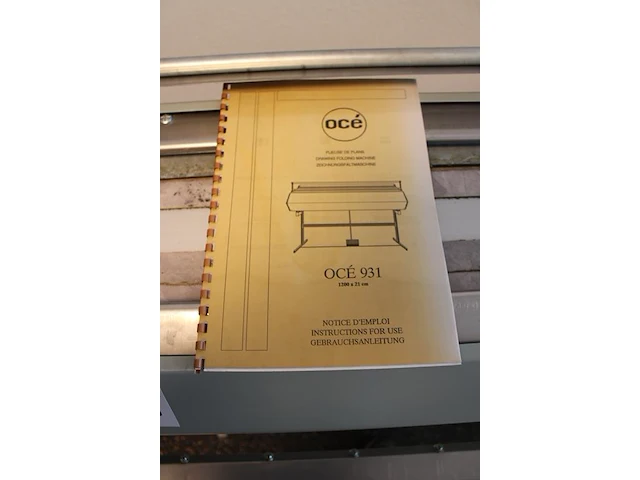 Manuele vouwmachine oce 931 - afbeelding 3 van  3