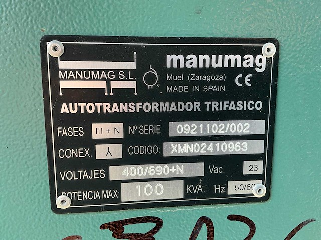 Manumag 100 kva transformator - afbeelding 7 van  7