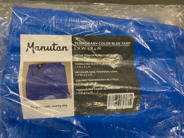 Manutan 5m x 4m bouwzeil (8x) - afbeelding 2 van  4
