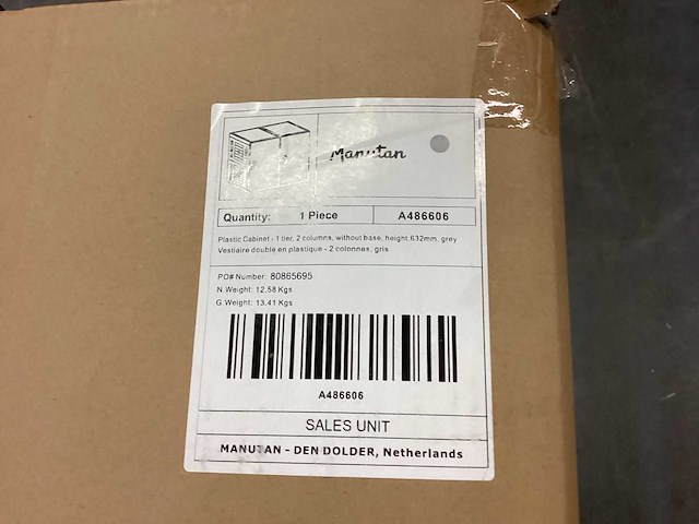 Manutan a486610 pallet kunstof lockerkasten - afbeelding 9 van  10