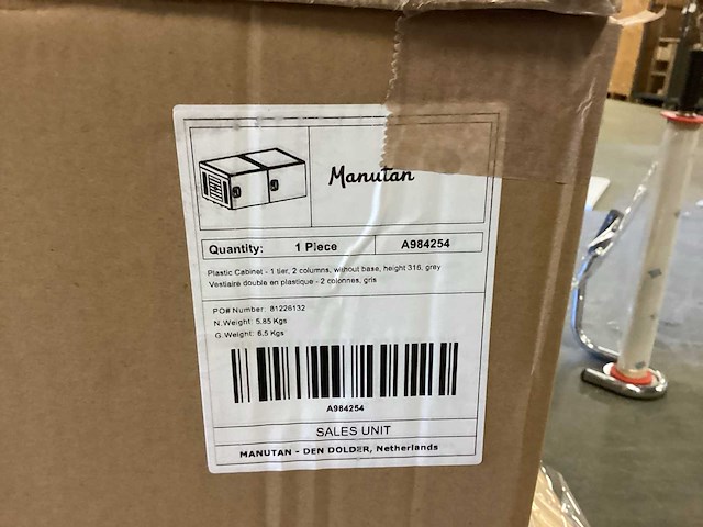 Manutan a486610 pallet kunstof lockerkasten - afbeelding 8 van  10