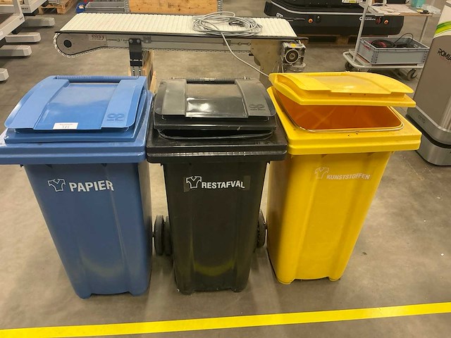 Manutan afvalcontainer (3x) - afbeelding 2 van  3