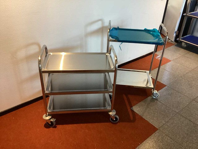 Manutan en kongamek serveerwagen (2x) - afbeelding 4 van  4