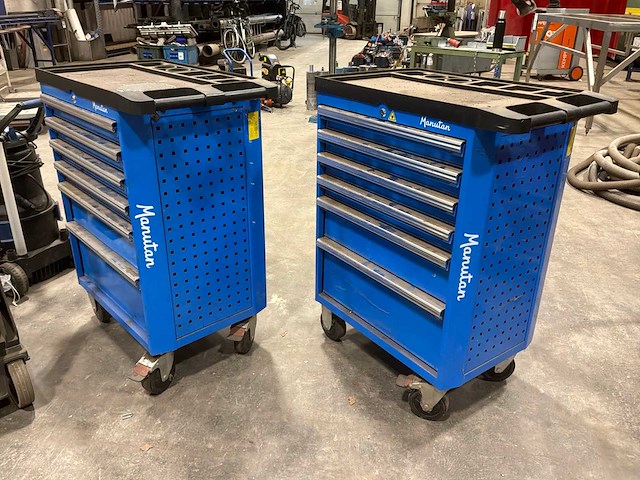 Manutan gereedschapswagen (2x) - afbeelding 1 van  14