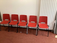 Manutan kantinestoel (5x) - afbeelding 2 van  5