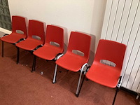 Manutan kantinestoel (5x) - afbeelding 3 van  5