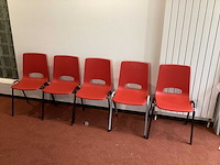 Manutan kantinestoel (5x) - afbeelding 1 van  3