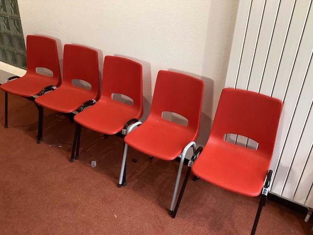 Manutan kantinestoel (5x) - afbeelding 3 van  5