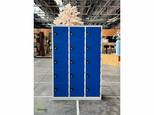 Manutan lockerkast | 15 deurs 120 x 50 x 180 cm (4x) - afbeelding 2 van  5