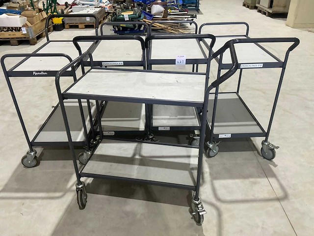 Manutan magazijntrolley (5x) - afbeelding 2 van  4