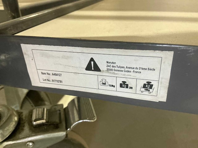 Manutan magazijntrolley (5x) - afbeelding 4 van  4