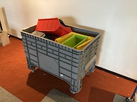 Manutan palletkist verrijdbaar met stapelbakken - afbeelding 2 van  6