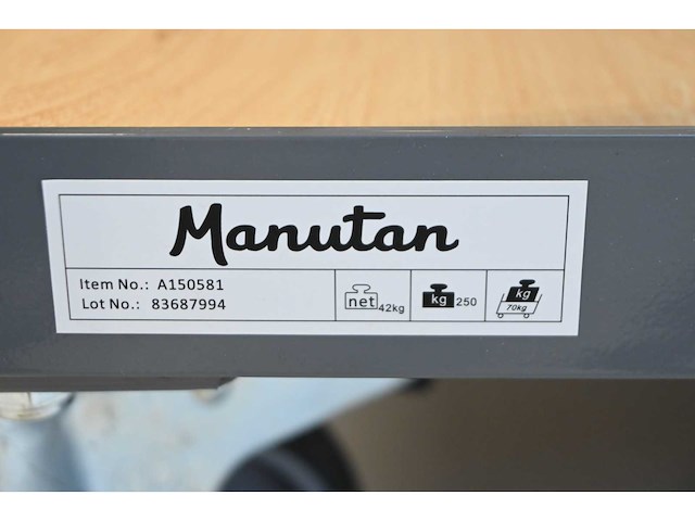 Manutan plateauwagen - afbeelding 4 van  4