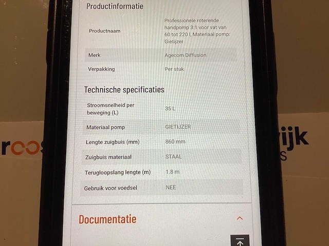 Manutan roterende pomp voor vat - afbeelding 3 van  3