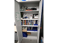 Manutan werkplaatskast inclusief inhoud installatiematerialen - afbeelding 4 van  4