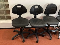 Manutan werkplaatsstoel (4x) - afbeelding 3 van  4