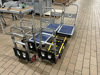 Manutan/stanley steek -en plateauwagen (7x) - afbeelding 1 van  5