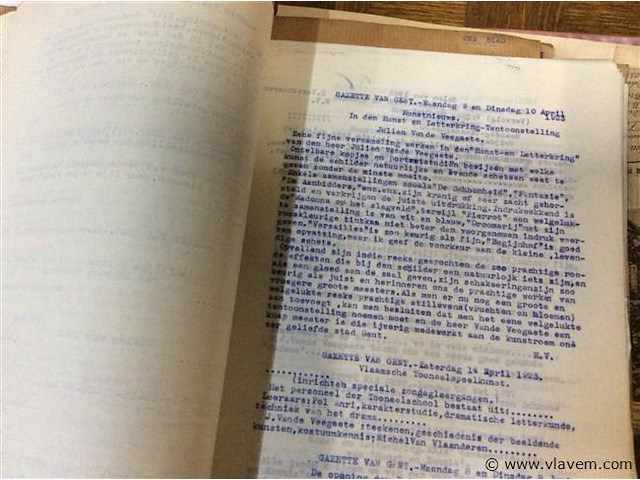 Map + foto's biografie van den veegaete - afbeelding 7 van  9