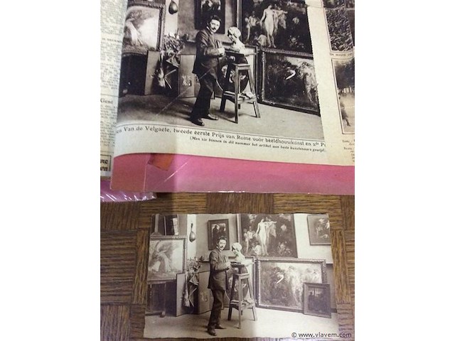 Map + foto's biografie van den veegaete - afbeelding 9 van  9