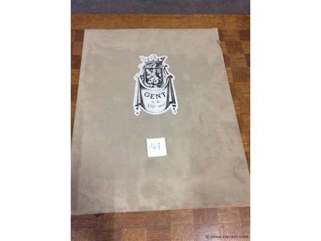 Map gent - tekeningen 17e eeuw genummerd - afbeelding 1 van  3