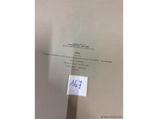 Map gent - tekeningen 17e eeuw genummerd - afbeelding 2 van  3