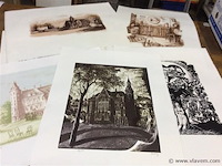 Map herinnering aan mariakerke met litho's getekend - afbeelding 5 van  7