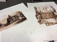 Map herinnering aan mariakerke met litho's getekend - afbeelding 6 van  7