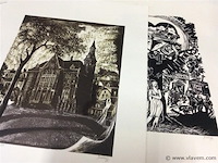 Map herinnering aan mariakerke met litho's getekend - afbeelding 7 van  7