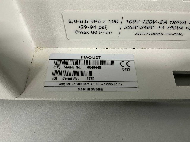 Maquet - servo-s - beademingsapparaat - afbeelding 6 van  6