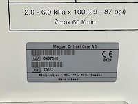 Maquet critical care - servo i / 6487800 beademingstoestel - 2013 - afbeelding 7 van  7