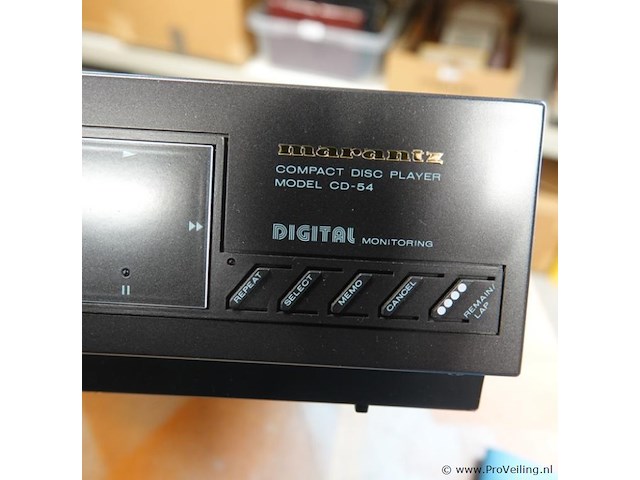Marantz cd-54 compact disc-speler uit de jaren 80 - afbeelding 3 van  4