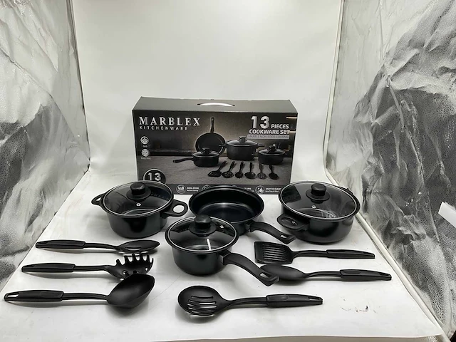 Marblex 13 delig pannenset (5x) - afbeelding 1 van  7