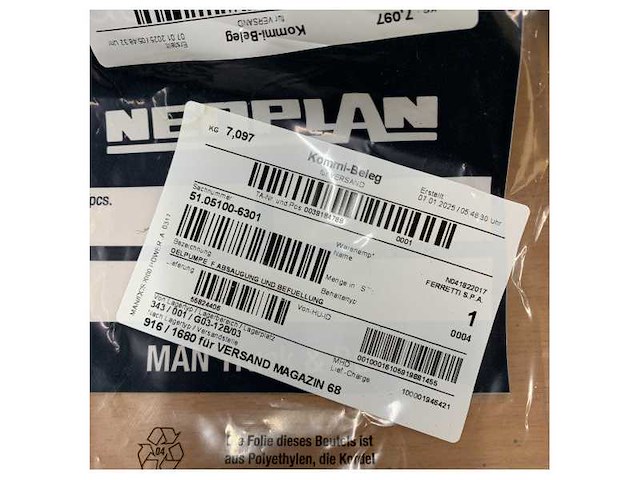 Marco up6 / 16406013 / man 51.05100-6301 oil change - transfer pump 24v - afbeelding 17 van  17